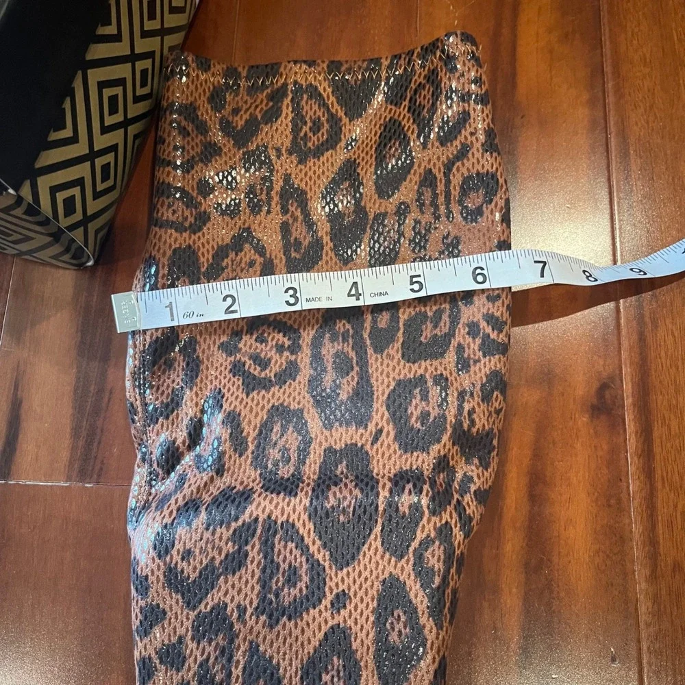 Charles David Tall Boots Dalton Leopard Print Knee High Boots Pointed Toe New 8M